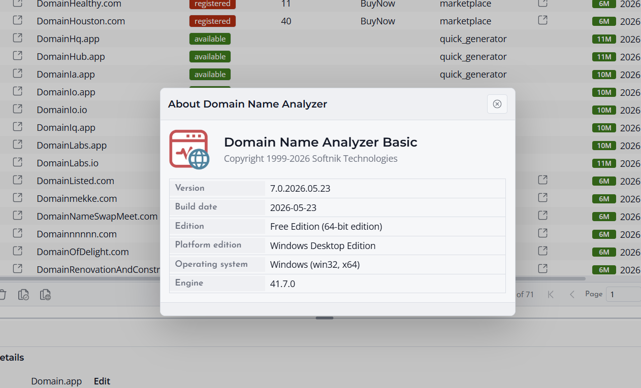 Screenshot of Editions