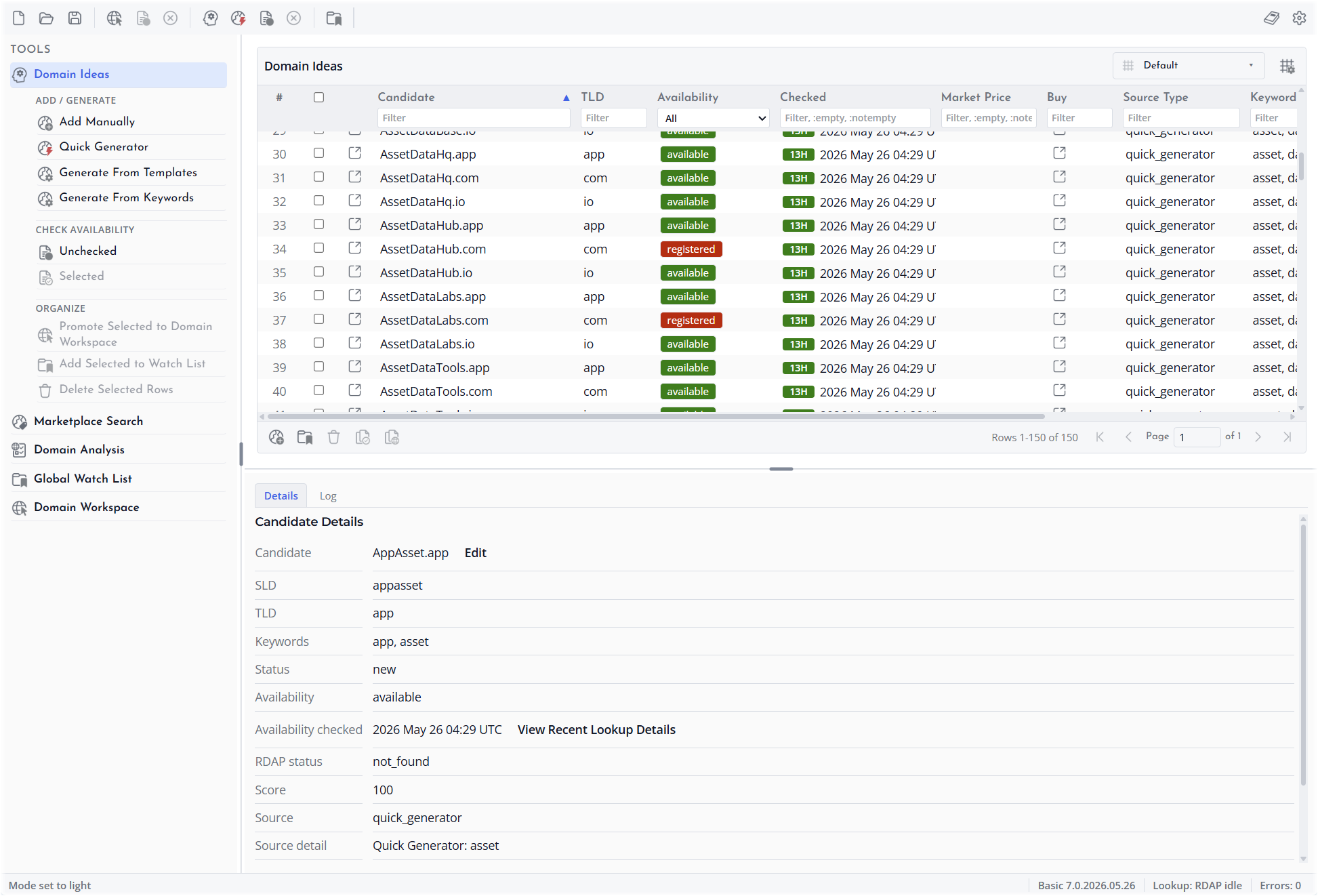 Screenshot of Overview