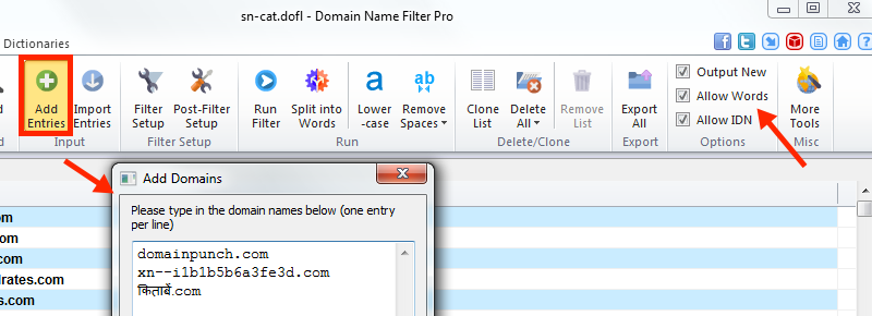 Adding Domains Manually