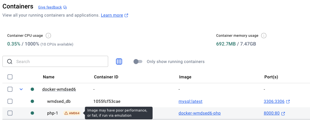Docker Mac Error Message