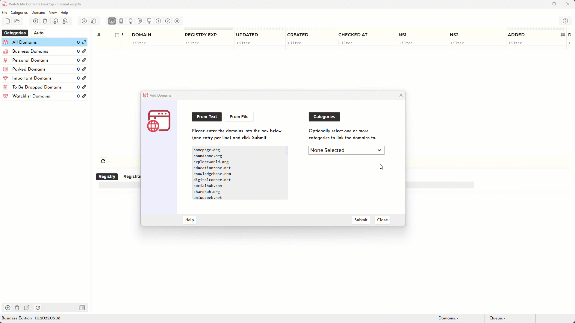 Watch My Domains Desktop on Windows