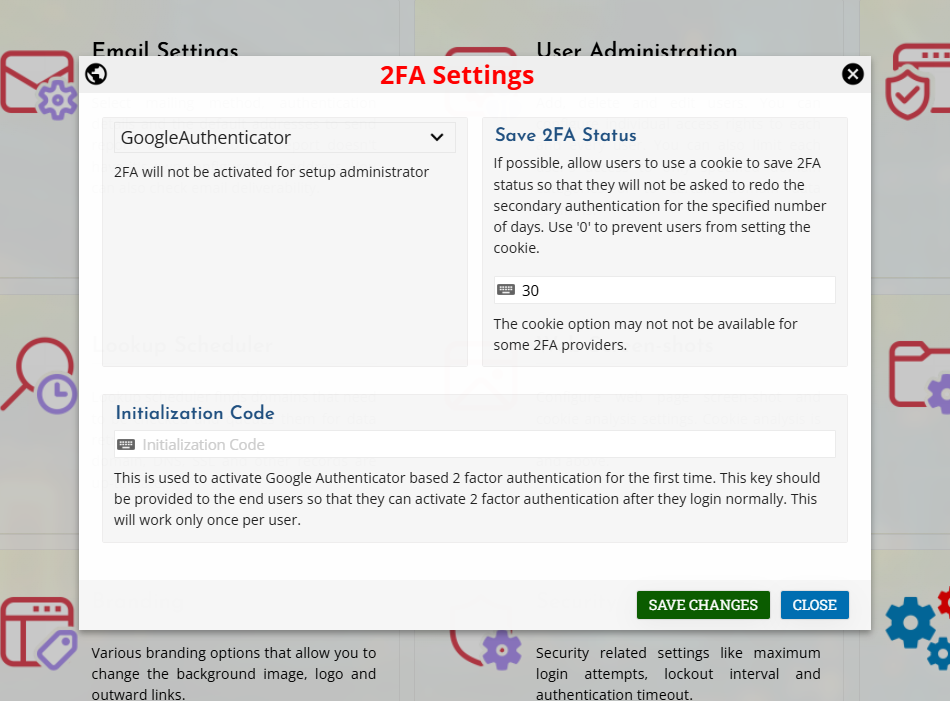 Google Authenticator 2FA