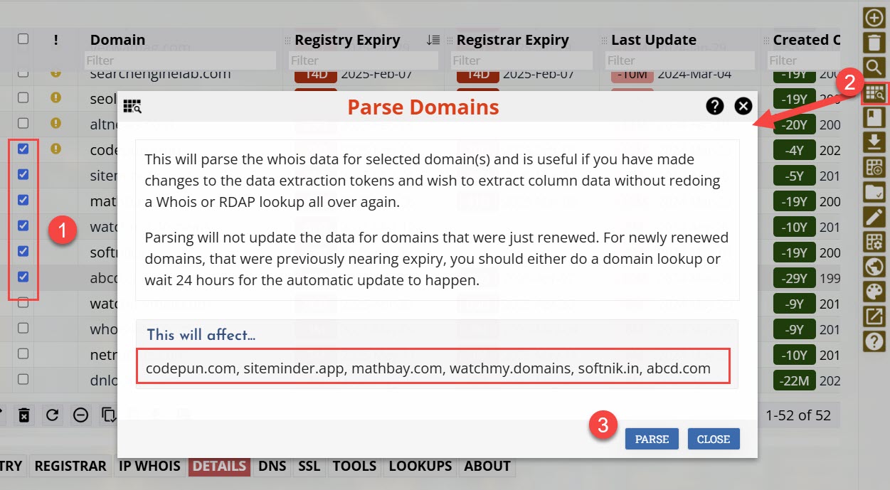 Parse Domain Whois