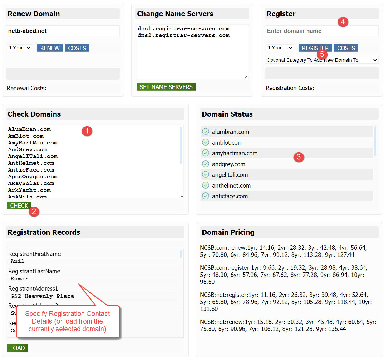 Register New Domains