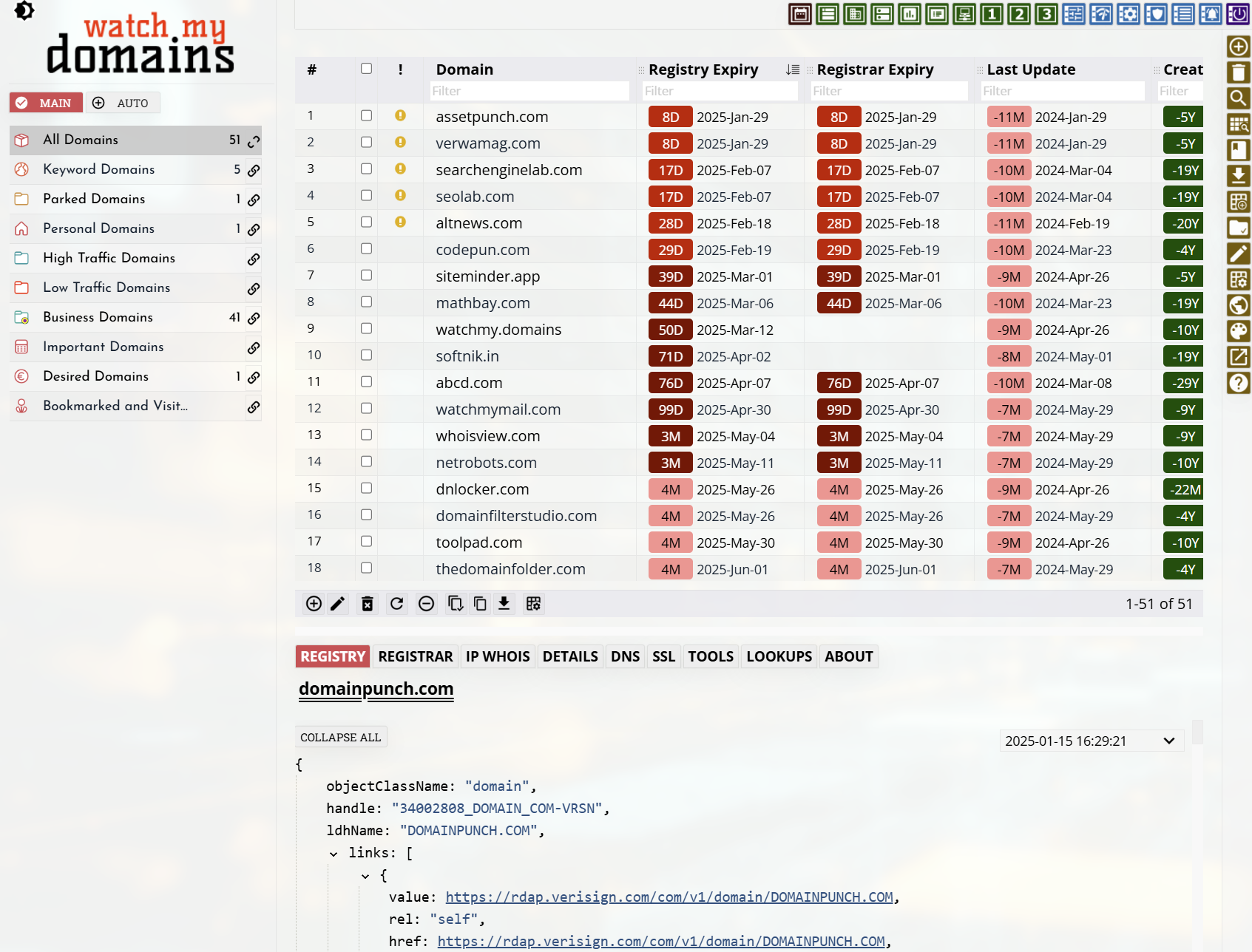 Watch My Domains SED v6