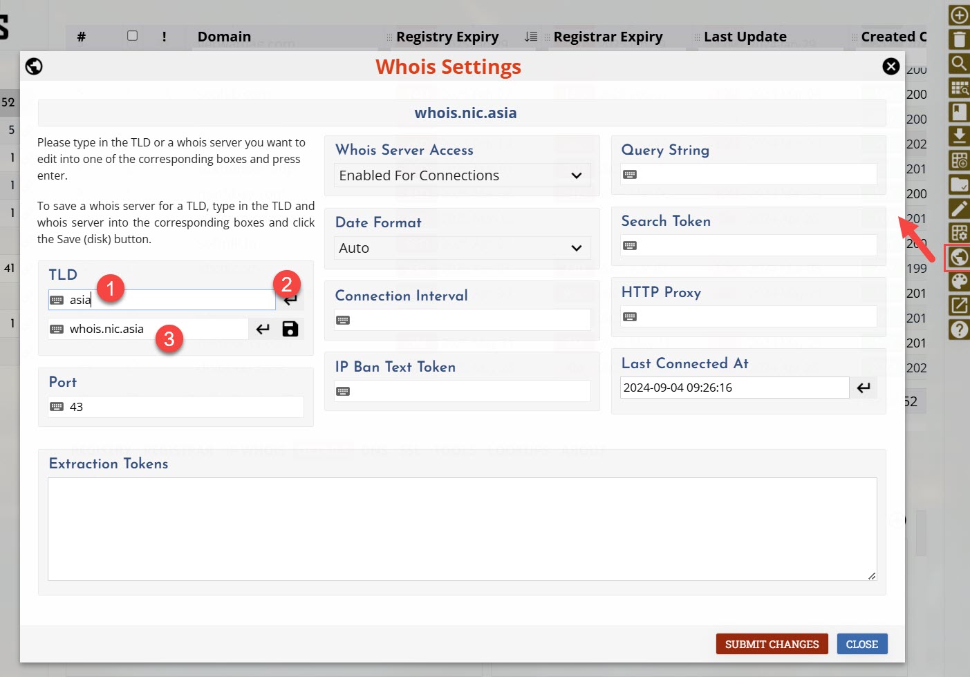 Whois Configuration